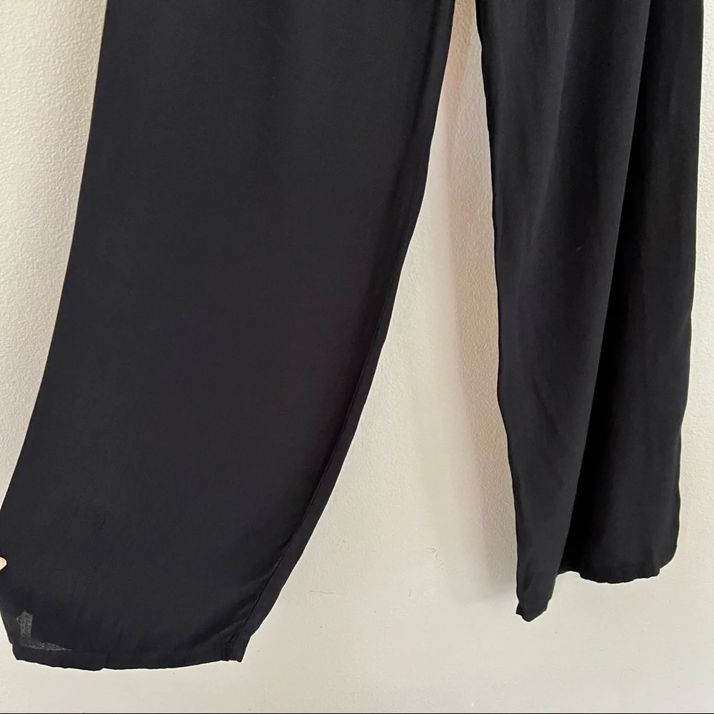 FAITHFULL THE BRAND Agenda Backless Halter Jumpsuit in Black